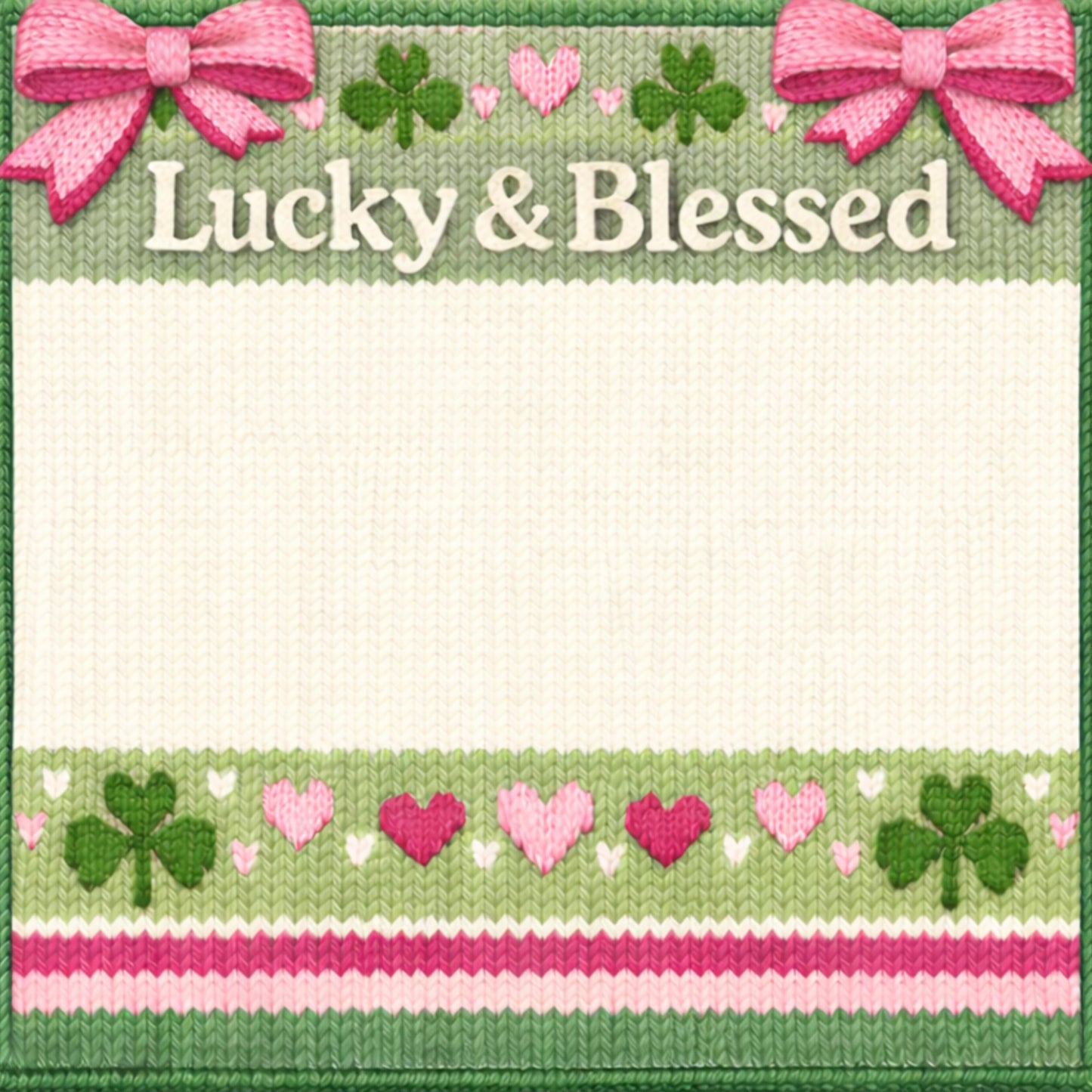 Irish Sticky Notepad Mini Square Small Shamrock Design Lucky Blessed Clover Stationery Desk Accessory Green Paper Writing Pad Holiday Gift