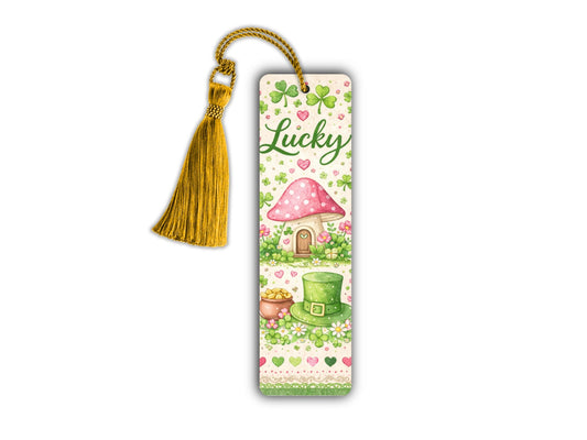 Irish Bookmark Design Lucky Charm Shamrock Reading Accessory Cottagecore Aesthetic Clover Decoration Gift Reader Present Leprechaun Theme