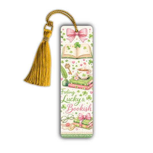 Irish Bookmark Gift Clover Decoration Bookish Accessory Reading Marker Page Keeper Literature Present Patrick Day Lucky Charm Green